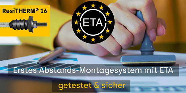 Erstes ETA-zugelassenes Abstandsmontagesystem